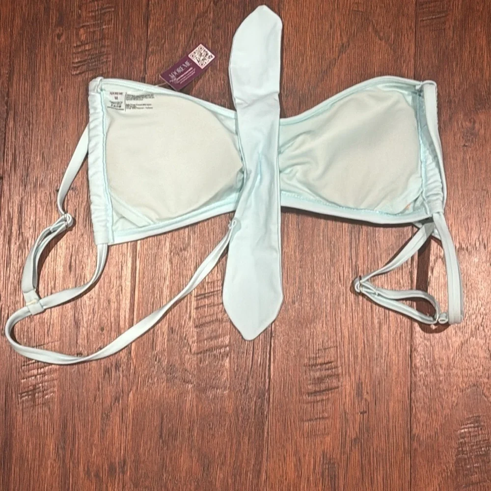 New! ADOREME Light Blue Bikini Set MED TOP SM BOTTOM